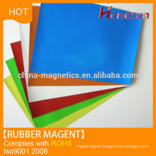 Flexible rubber coated magnet sheets China supplier